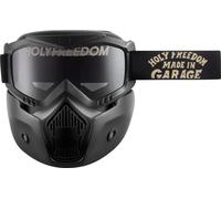 HolyFreedom Fat Rat Ensemble Lunettes de motocross + Masque, noir pour homme