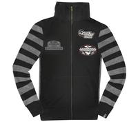 HolyFreedom Leather 2021 Sweat-shirt Zip, noir-gris, taille 2XL pour homme