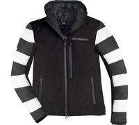 HolyFreedom Prison Softshell Blouson textile de moto, noir-blanc, taille L pour homme