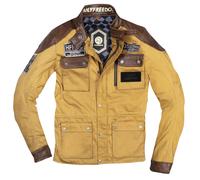 HolyFreedom Quattro Waxed Evo Blouson textile de moto, Marron clair, Taille S