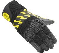 HolyFreedom Saetta gants de moto perforés, noir/jaune, Taille L