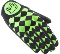 HolyFreedom Tartaruga gants de moto perforés, bleu/vert, Taille L