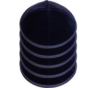 HolYudaica Kippot Lot de 5 pièces - Kippa HQ en satin/lin/velours/soie brute/daim pour homme, chapeau Yamaka conçu en Israël - Kippot en vrac, bleu