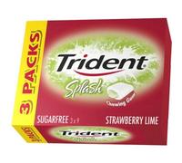 HOLYWOOD Chewing gum Max Splash parfum fraise citron vert - 66 g