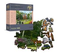 Holz Puzzle 1.000 Teile - Viktorianisches Haus Hochwertiges Puzzle aus Holz. Jedes Puzzle im Format 52 x 37,5 cm enthält 1000 Puzzleteilen mit außergewöhnlichen Formen, inklusive 100 besonderer Teile