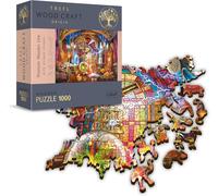 Holz Puzzle 1.000 Teile - Zauberkammer Hochwertiges Puzzle Aus Holz. Jedes Puzzle Im Format 52 X 37,5 Cm Enthält 1000 Puzzleteilen Mit Außergewöhnlichen Formen, Inklusive 100 Besonderer Teile