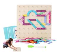 Holz Puzzle Kinder - Toys Éducatifs Stables Et Pédagogiquement Colorés Créatifs en Toute Sécurité | Nombres Lettres Plug -in , Cartes De Détection De Couleur