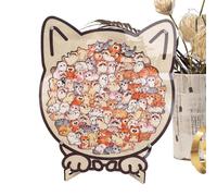 Holz Tierpuzzle, Unregelmäßige 22cm Tier-Schreibtischdekoration Kinder