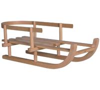 Holz - Wenzel 350413 - Luge de poupée Flocon de Neige, en Bois de hêtre, env. 50 x 27 x 56 cm, avec Dossier