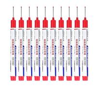 Holzbearbeitungs Markierungsstift - 7.87 Zoll Tiefloch Marker Set | PP Präzisions Markierstift - Wasserfeste Schnell trocknende Stifte für Holz Metall Glas und Möbelarbeiten
