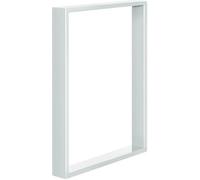 HOLZBRINK 1x Pied de table en profil 80x20mm - table à manger - industriel - dimensions: 50x72cm - blanc