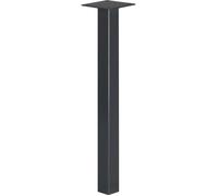 HOLZBRINK 60cm 1x Pied de Table Profil Carré 40x40mm, Support Table basse, Salon, Bureau, Industriel, GRIS , HLT-14A-F-60-7016