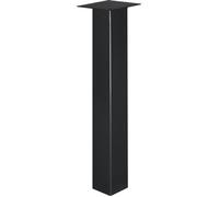 HOLZBRINK 72cm 1x Pied de Table Profil Carré 80x80mm, Support Table basse, Salon, Bureau, Industriel, NOIR, HLT-14A-J-72-9005