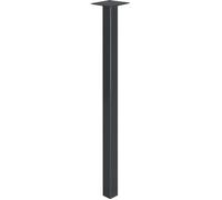 HOLZBRINK 90cm 1x Pied de Table Profil Carré 40x40mm, Support Table basse, Salon, Bureau, Industriel, GRIS , HLT-14A-F-90-7016