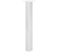HOLZBRINK 90cm 1x Pied de Table Profil Carré 80x80mm, Support Table basse, Salon, Bureau, Industriel, BLANC, HLT-14A-J-90-9016