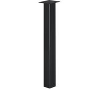 HOLZBRINK 90cm 1x Pied de Table Profil Carré 80x80mm, Support Table basse, Salon, Bureau, Industriel, NOIR, HLT-14A-J-90-9005