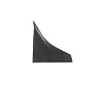 HOLZBRINK Capuchon d'Extrémité Plinthe de Comptoir de Cuisine Noire 23x23 mm Bande de Finition PVC
