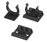 HOLZBRINK Clip de fixation pour socle de cuisine, clip pour pied de meuble et plinthes, clip plastique HBK15, 150 mm, couleur noire