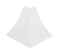 HOLZBRINK Coin Extérieur pour Plinthe de Comptoir de Cuisine Blanche 23x23 mm Bande de Finition PVC