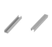 HOLZBRINK Embout de Finition Plinthe de Cuisine Hauteur 150mm, Bouchon Latéral pour Bas de Meuble Encastrable, Cache d'Extrémité Gauche Droite, Aluminium Satiné