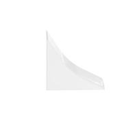 HOLZBRINK Embout finition pour profil d’étanchéité pour plan de travail, finition du profil, blanc PVC 23x23 mm, 1 pc