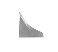 HOLZBRINK Embout finition pour profil d’étanchéité pour plan de travail, finition du profil, Granit foncé PVC 23x23 mm, 1 pc