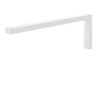 HOLZBRINK Équerre étagère murale 45x15 cm HLA-B (1 pc.) | Équerre metal pour lavabo salle de bain, support étagère de cuisine | Couleur : Blanc