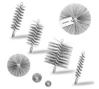 HOLZBRINK Hérisson de ramonage pour cheminée et poêle M12, brosse de nettoyage en fil d’acier galvanisé 200 mm, 1 pc