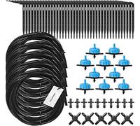 HOLZBRINK Kit n°3 pour l’arrosage du Jardin avec raccord en Croix et goutteur Bleu, débit 8l/h, 10 Lots, HTB-03-B-10