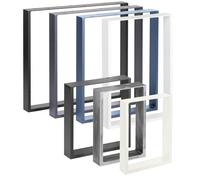 HOLZBRINK Pied de Table en métal Ivoire | Support de Table/Cadre pour Table Basse, Table à Manger, Bureau, Banc | 1 Pied Taille 60 x 72 cm