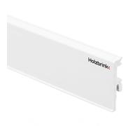 HOLZBRINK Plinthe blanche en plastique haut de gamme 75 mm x 1 m