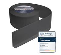 HOLZBRINK Plinthe PVC flexible 100x25mm, 25 m | Plinthe souple pour protéger mur cuisine, garage, couloir| Cornière PVC | Couleur : graphite