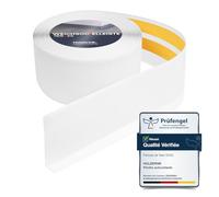 HOLZBRINK Plinthe souple autoadhésive 100x25mm, 10 m | Plinthe PVC pour protéger mur cuisine, garage, couloir| Cornière PVC | Couleur : blanc
