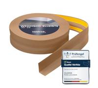HOLZBRINK Plinthe souple autoadhésive 32x23mm, 20 m | Plinthe PVC pour finition plan de travail, meubles cuisine | Lame PVC adhesive | Couleur : chêne clair