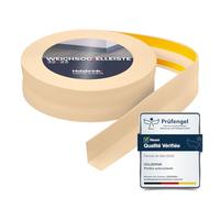 HOLZBRINK Plinthe souple autoadhésive 32x23mm, 20 m | Plinthe PVC pour finition plan de travail, meubles cuisine | Lame PVC adhesive | Couleur : pin