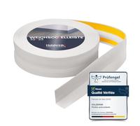 HOLZBRINK Plinthe souple autoadhésive 32x23mm, 20 m | Plinthe PVC pour finition plan de travail, meubles cuisine | Lame PVC adhesive | Couleur : bouleau