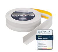 HOLZBRINK Plinthe souple autoadhésive 32x23mm, 5 m | Plinthe PVC pour finition plan de travail, meubles cuisine | Lame PVC adhesive | Couleur : gris cendré