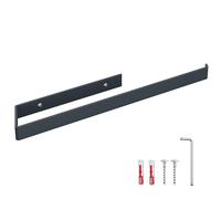 HOLZBRINK Porte Serviette Mural Anthracite Mat 444x72 mm | Accroche Serviette de Salle de Bain, Toilette, Douche | Porte Manteau Salle de Bain, Support servietes
