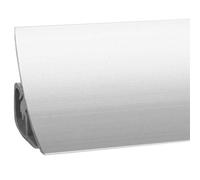 HOLZBRINK Profil d’étanchéité pour plan de travail, joint cuisine, profil décoratif, plinthe cuisine, Matériel PVC, couleur : Vollaluminium 23x23mm 50 cm