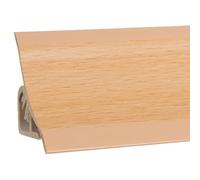 HOLZBRINK Profil d’étanchéité pour plan de travail, joint cuisine, profil décoratif, plinthe cuisine, Matériel PVC, couleur : Hêtre 23x23mm 2,5 m