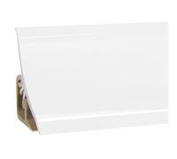 HOLZBRINK Profil d’étanchéité pour plan de travail, joint cuisine, profil décoratif, plinthe cuisine, Matériel PVC, couleur : Blanc 23x23mm 3 m