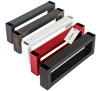 HOLZBRINK Support mural pour plan suspendu, équerre pour plan vasque, support de fixation pour salle de bain, porte-serviette murale 450x150 mm (larg. x haut.), blanc, 2 pcs, HLA-450-9016