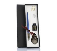 Holzdip Penner Kit de caligraphie pour débutants avec stylo à tremper Conseils interchangeables Encres pour débutants Art écriture Kit de calligraphie
