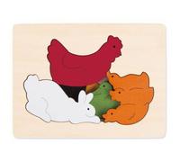 holzform Puzzle poules Junior brut 7 pièces