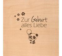 Holzgrusskarten Carte de vœux en bois de cerisier, carte de vœux, carte pliante, carte postale