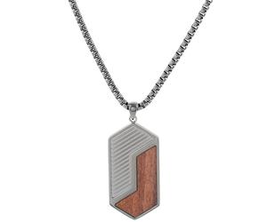HOLZKERN Collier pour Homme Acier Inoxydable 9010631014599