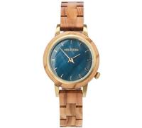 HOLZKERN Montre à Quartz pour Femme « Antrim » Olive/Nacre