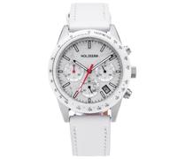 HOLZKERN Montre Homme en Titane « Neverrest » Howlite/Blanc