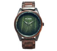 HOLZKERN Montre Pour Homme Edisto Noyer/Feuille