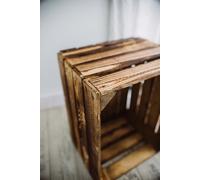 Holzkisten 3er Set Vintage Geflammt 50 x 40 x 30cm